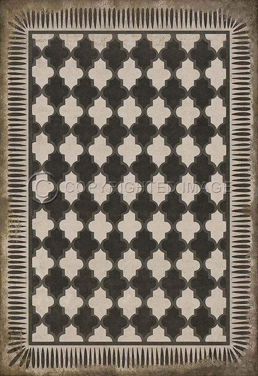 Vintage Vinyl Floorcloths Mats (Pattern 10 Open Sesame)