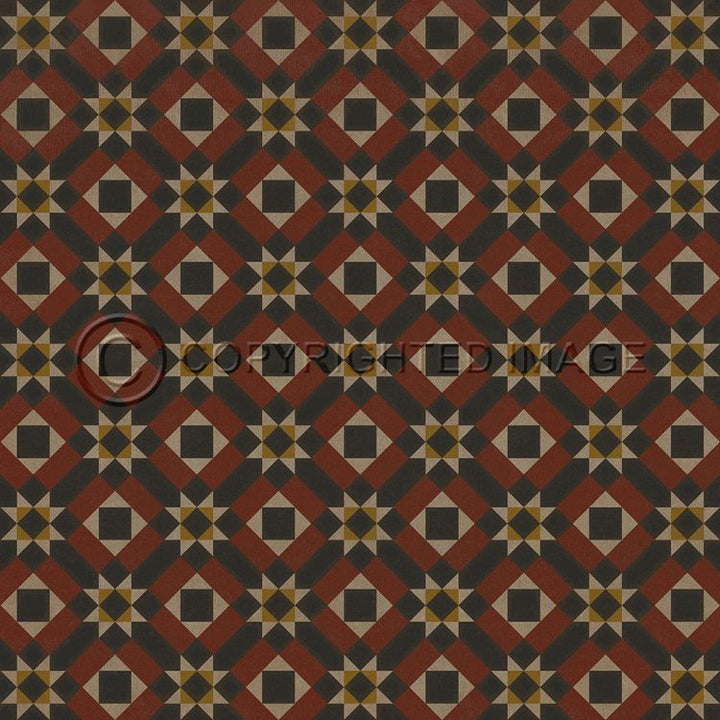 Vintage Vinyl Floorcloth Rug (Pattern 14 Great Expectations)