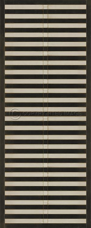 Vintage Vinyl Floorcloth Rug (Pattern 18 Mandarin)