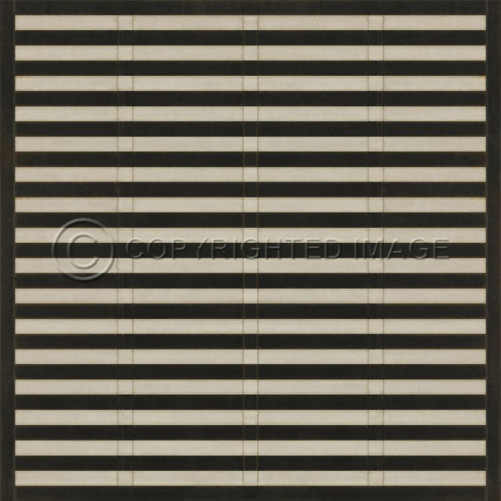 Vintage Vinyl Floorcloth Rug (Pattern 18 Mandarin)