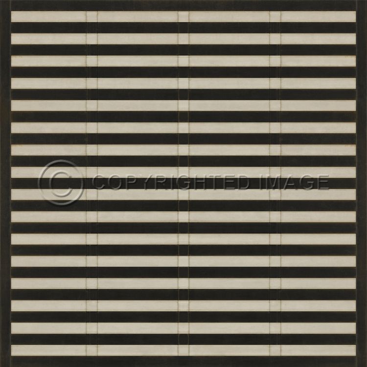 Vintage Vinyl Floorcloth Rug (Pattern 18 Mandarin)