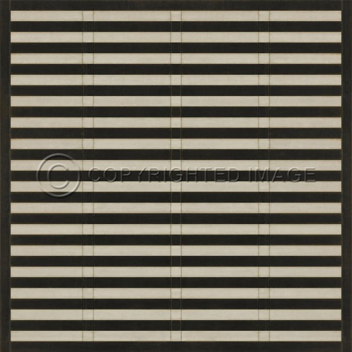 Vintage Vinyl Floorcloth Rug (Pattern 18 Mandarin)