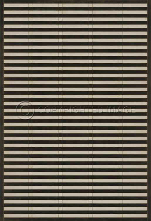 Vintage Vinyl Floorcloth Rug (Pattern 18 Mandarin)