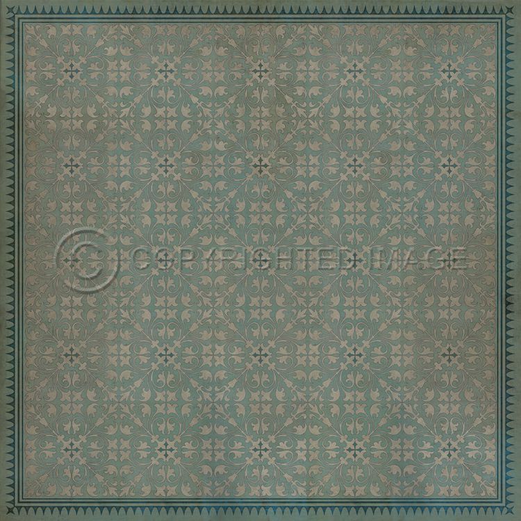 Vintage Vinyl Floorcloth Rug (Pattern 21 Alice In Wonderland)