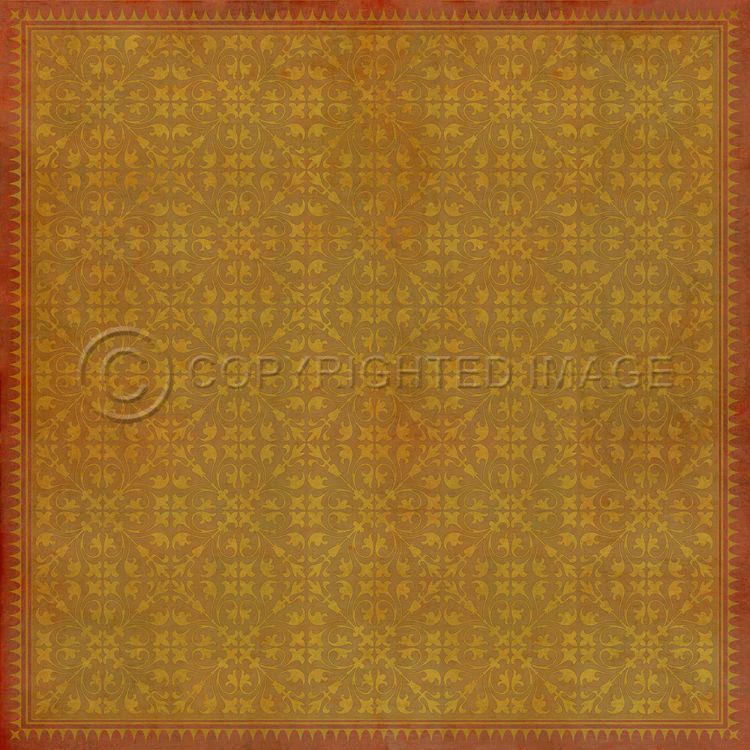 Spicher & Company Vintage Vinyl Floorcloth Mat (Classic Pattern 21 All in the Golden Afternoon)
