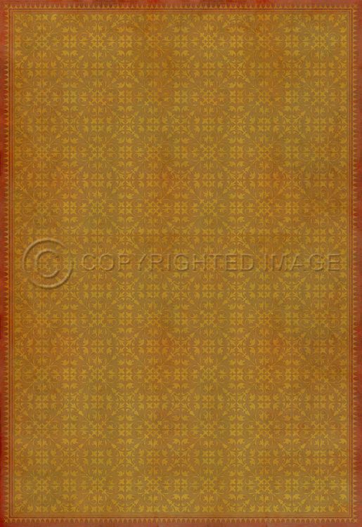 Spicher & Company Vintage Vinyl Floorcloth Mat (Classic Pattern 21 All in the Golden Afternoon)