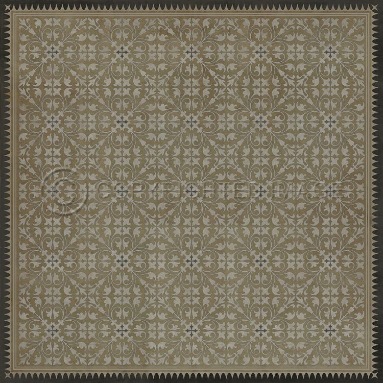 Vintage Vinyl Floorcloth Rug (Pattern 21 Dinah)