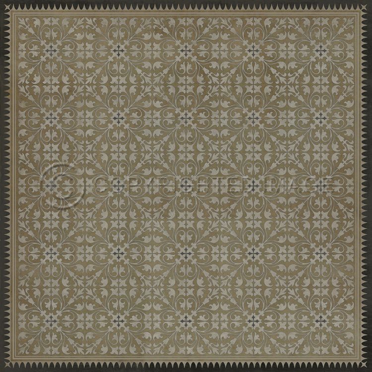 Vintage Vinyl Floorcloth Rug (Pattern 21 Dinah)