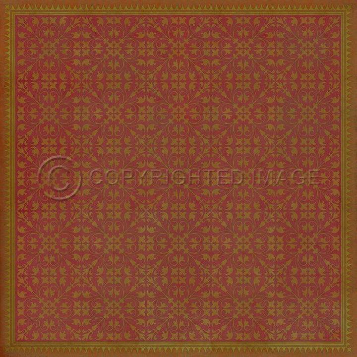 Vintage Vinyl Floorcloth Rug (Pattern 21 Jabberwocky)