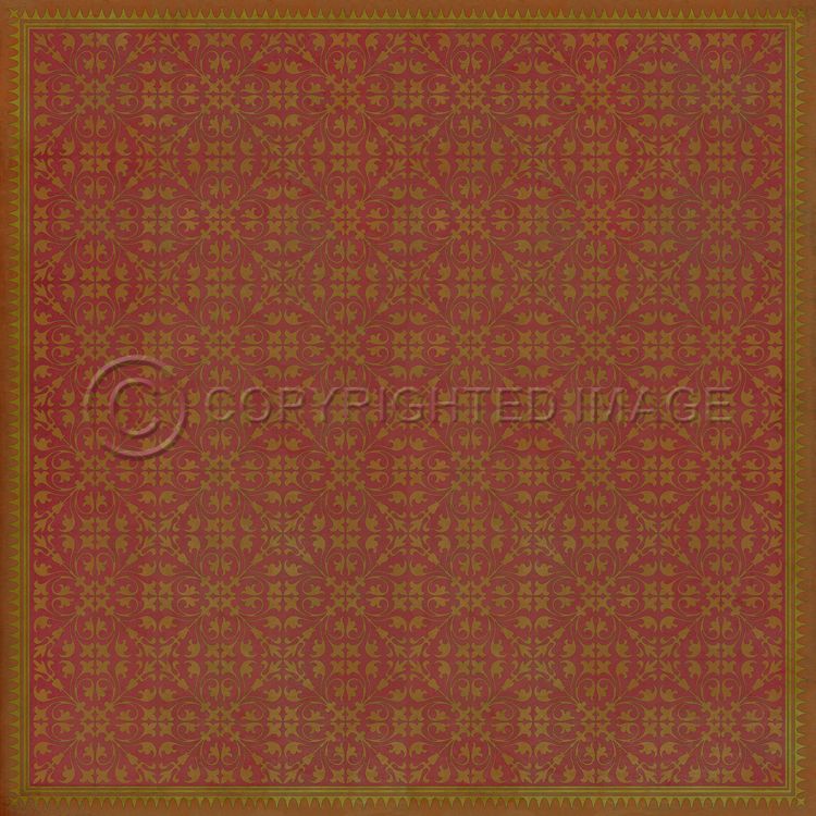 Vintage Vinyl Floorcloth Rug (Pattern 21 Jabberwocky)