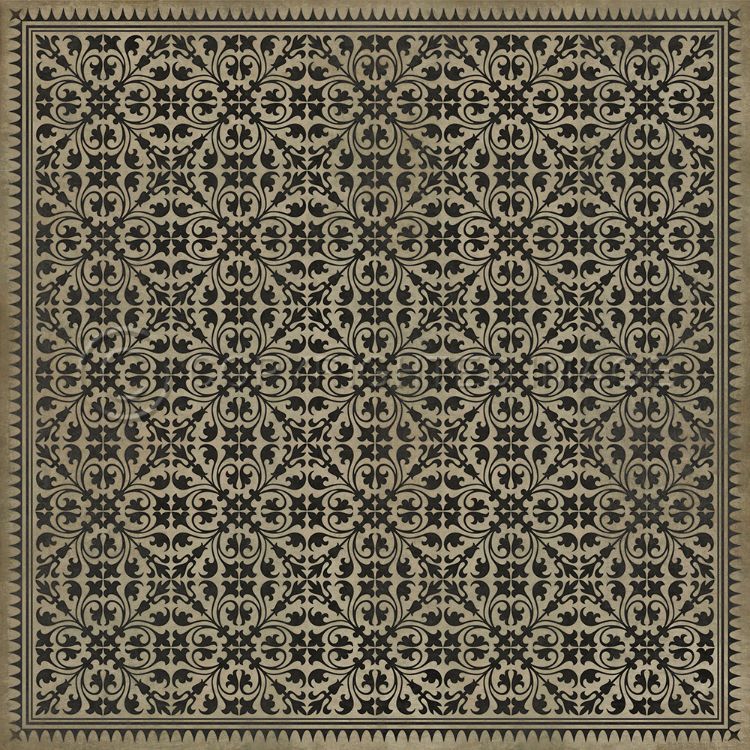 Spicher & Company Vintage Vinyl Floorcloth Mat (Classic Pattern 21 Twinkle Twinkle Little Bat)