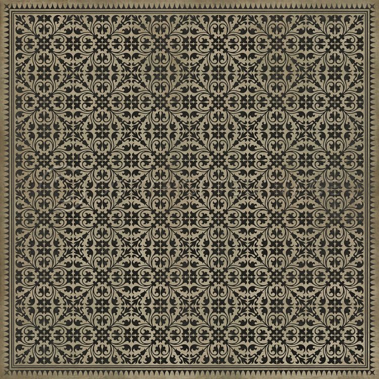 Spicher & Company Vintage Vinyl Floorcloth Mat (Classic Pattern 21 Twinkle Twinkle Little Bat)