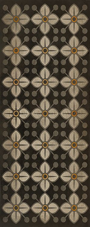 Vintage Vinyl Floorcloths (Pattern 32 Daffodils)
