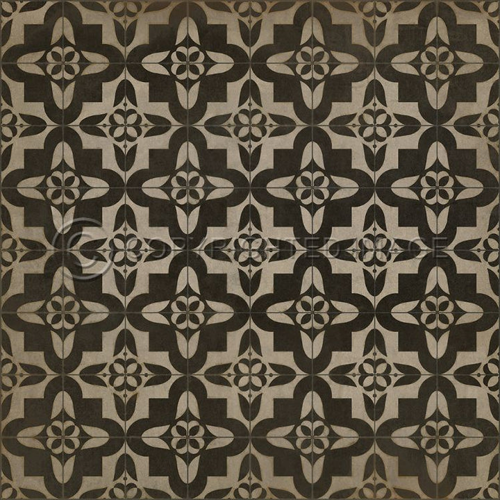 Vintage Vinyl Floorcloth Rug (Pattern 33 Boggled)