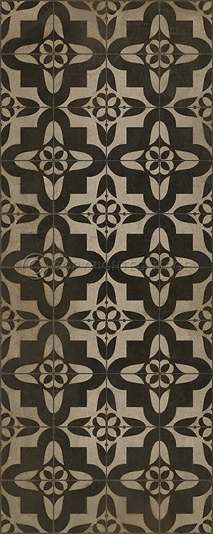 Vintage Vinyl Floorcloth Rug (Pattern 33 Boggled)