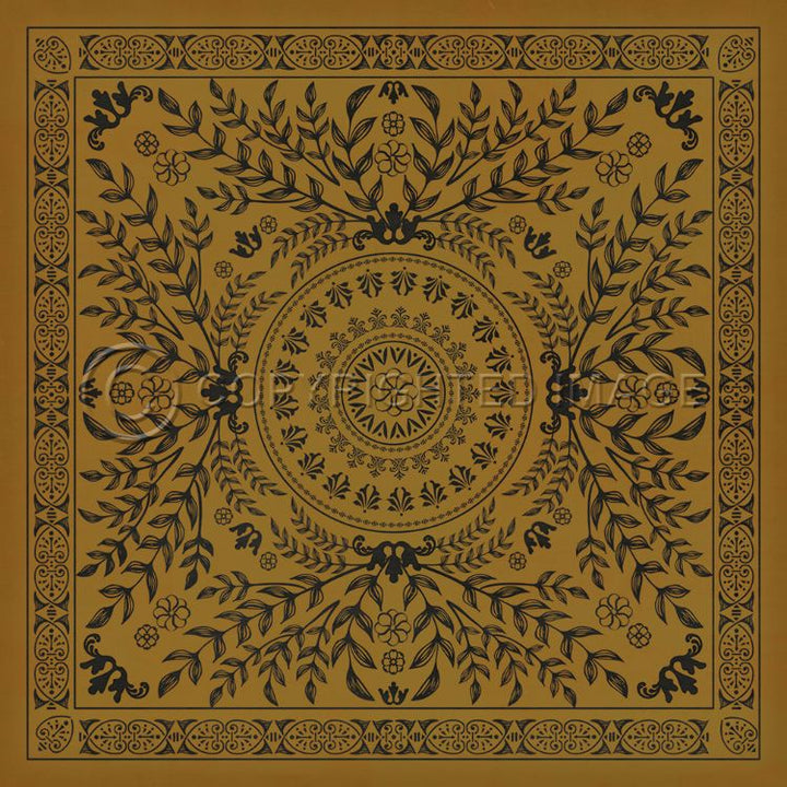 Vintage Vinyl Floorcloth Rug (Pattern 40 Alhambra)