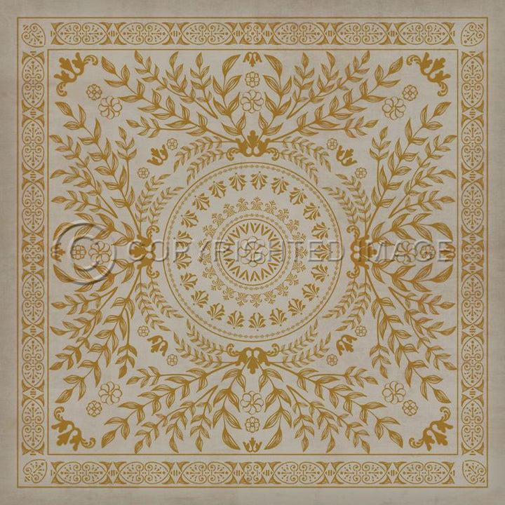 Vintage Vinyl Floorcloth Rug (Pattern 40 Versailles)