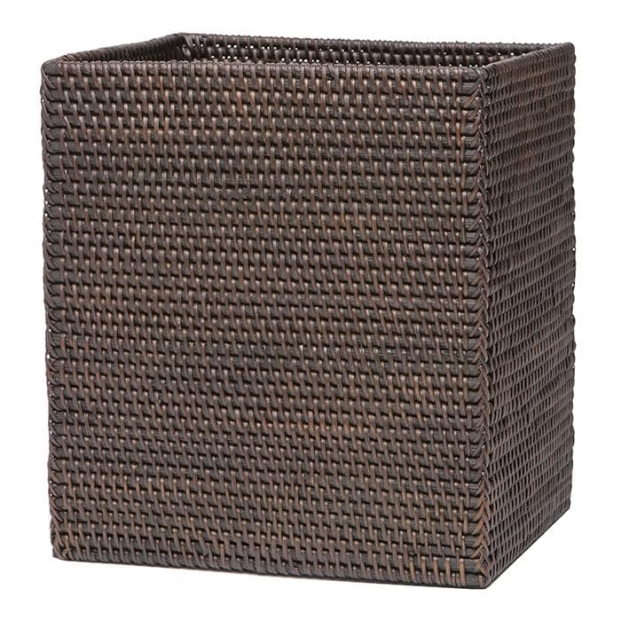 Dalton Rattan Rectangular Waste Basket, Tapered - Thumbnail 2