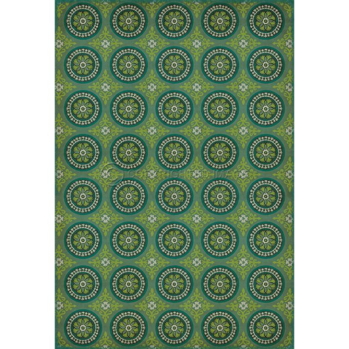 Spicher & Company Vintage Vinyl Floorcloth Mat (Classic Pattern 43 Nirvana)