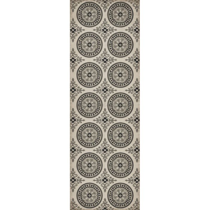 Vintage Vinyl Floorcloth Rug (Pattern 43 Peace)