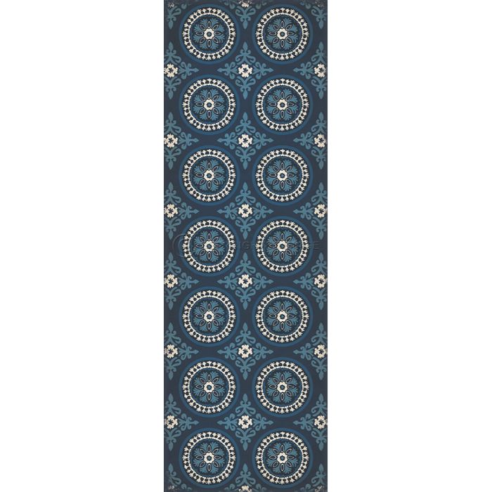 Vintage Vinyl Floorcloth Mats (Pattern 43 Zen)