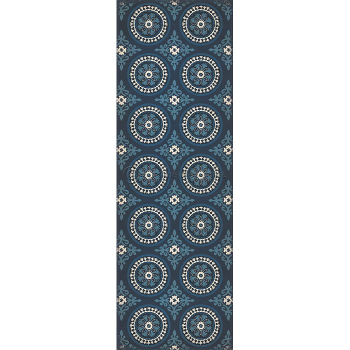 Vintage Vinyl Floorcloth Mats (Pattern 43 Zen)