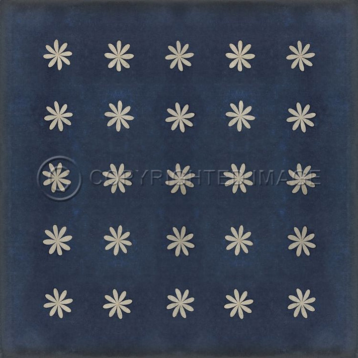 Vintage Vinyl Floorcloth Rug (Pattern 48 Kibbutz)
