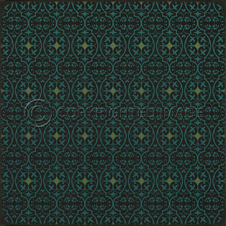 Spicher & Company Vintage Vinyl Floorcloth Mat (Classic Pattern 51 Lenore)