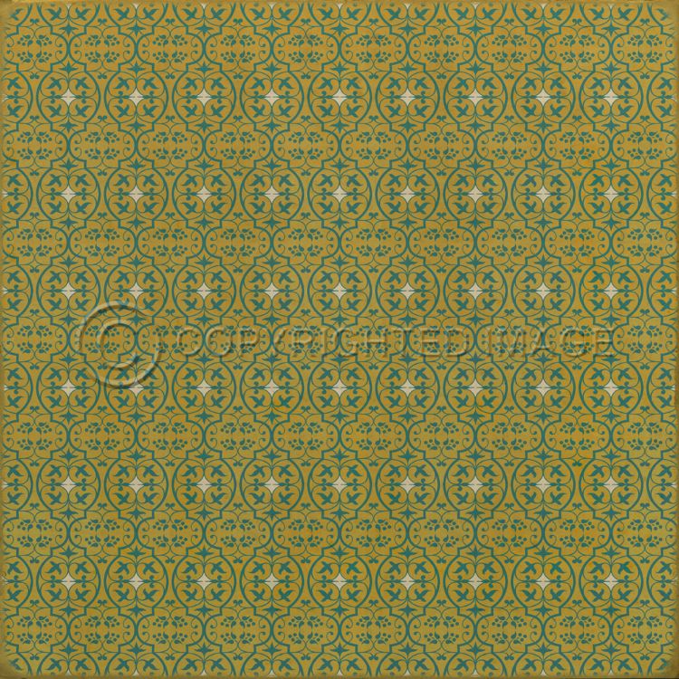 Spicher & Company Vintage Vinyl Floorcloth Mat (Classic Pattern 51 the Season of Light)