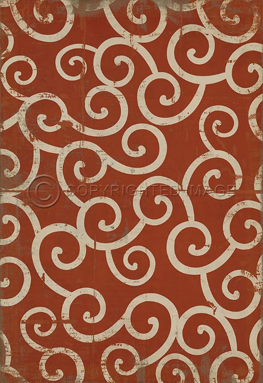 Vintage Vinyl Floorcloth Mats (Pattern 04 Captain Nemo)