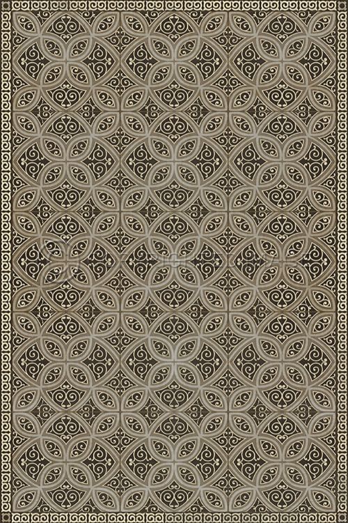 Spicher & Company Vintage Vinyl Floorcloth Mat (Classic Pattern 25 Meiji)