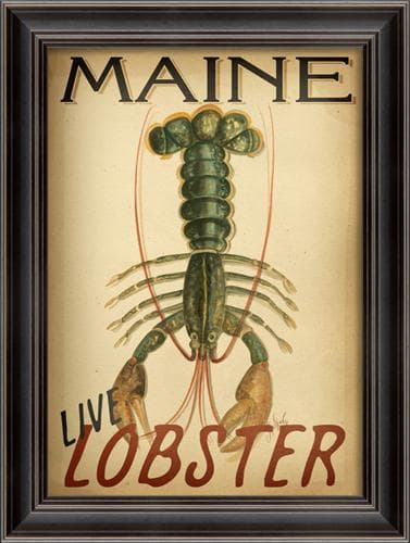 Maine Live Lobster 21" x 28"