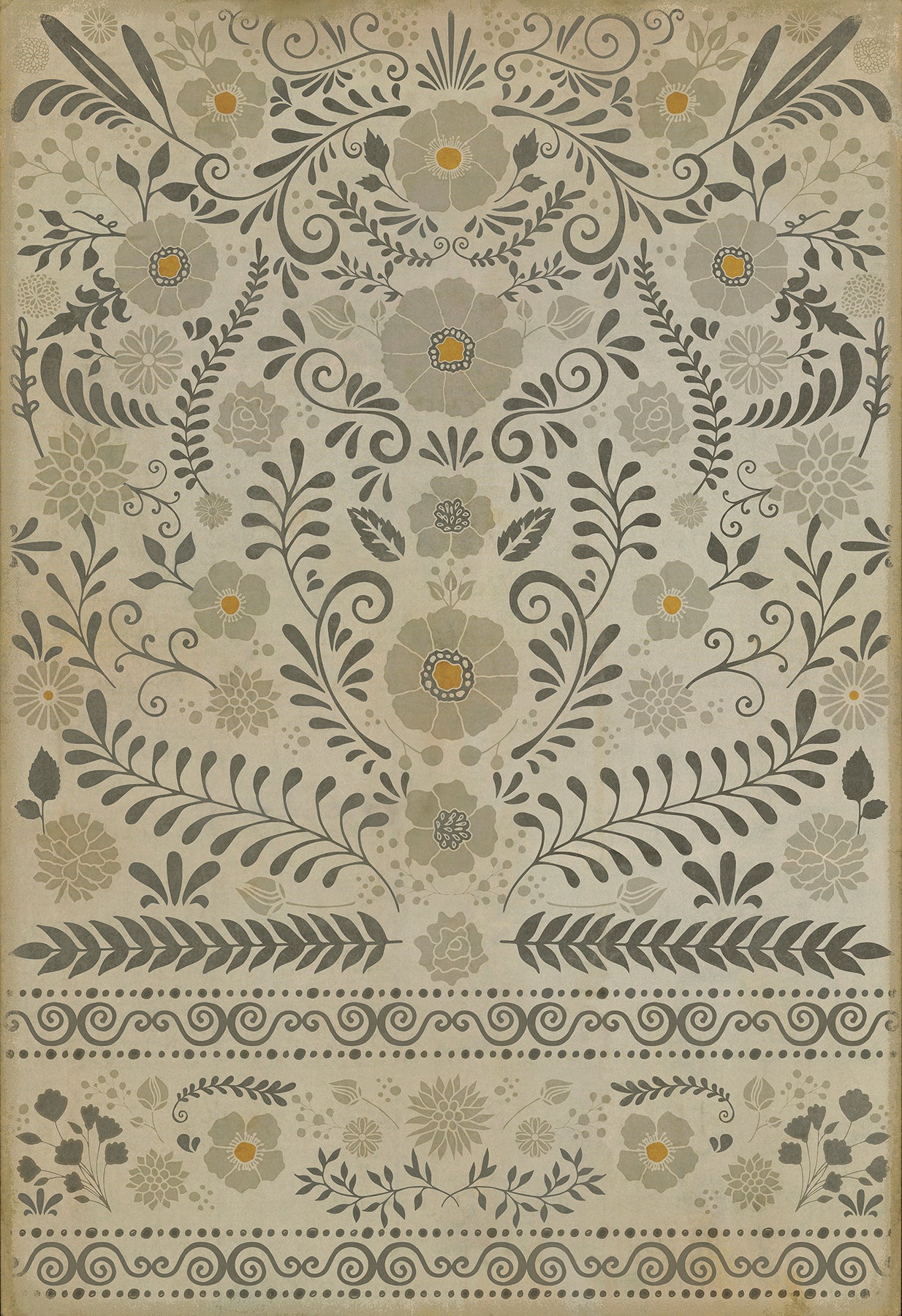 Vintage Vinyl Floorcloth Rug (Pattern 36 Common Sense) – Hudson & Vine