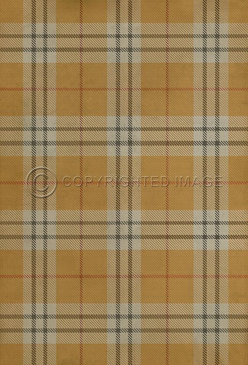Spicher & Company Vintage Vinyl Floorcloth Mat (Classic Pattern 66 New Lanark)