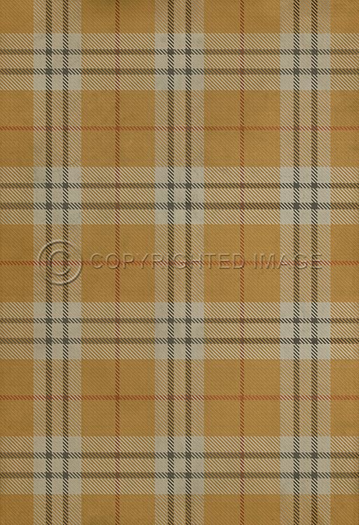 Spicher & Company Vintage Vinyl Floorcloth Mat (Classic Pattern 66 New Lanark)