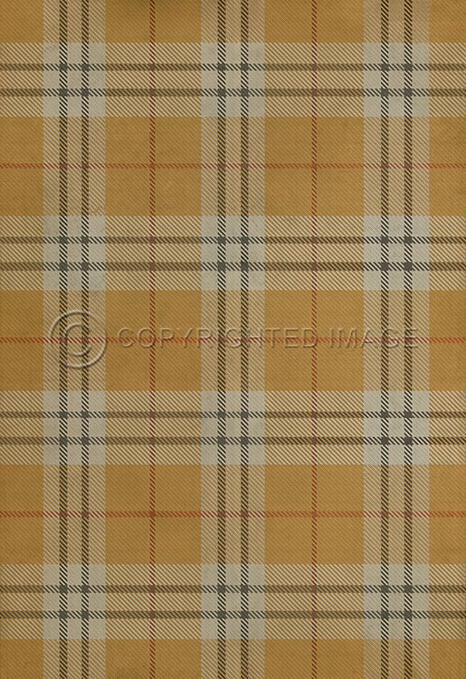 Spicher & Company Vintage Vinyl Floorcloth Mat (Classic Pattern 66 New Lanark)