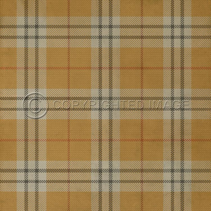 Spicher & Company Vintage Vinyl Floorcloth Mat (Classic Pattern 66 New Lanark)