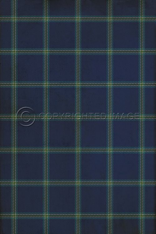 Vinyl Floorcloth Mat (Classic Pattern 68 - Glasgow)