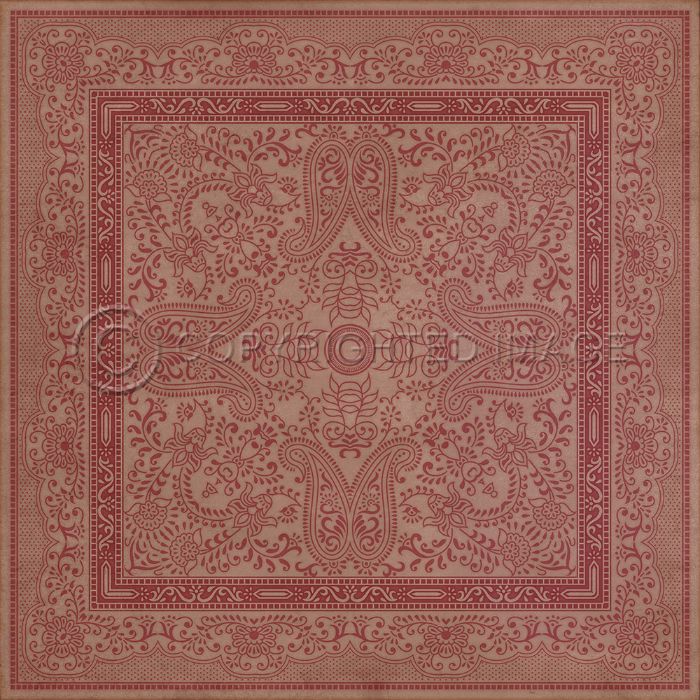 Spicher & Company Vintage Vinyl Floorcloth Mat (Classic Pattern 76 A World of My Own)