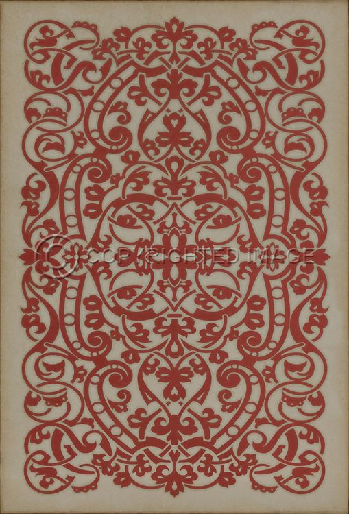 Vintage Vinyl Floorcloth Mats (Pattern 77 Haydn)