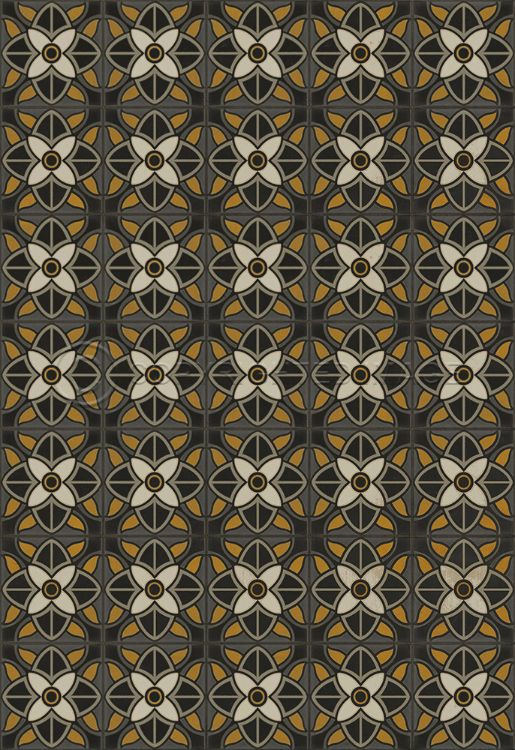 Spicher & Company Vintage Vinyl Floorcloth Mats (Pattern 80 Greta Garbo)