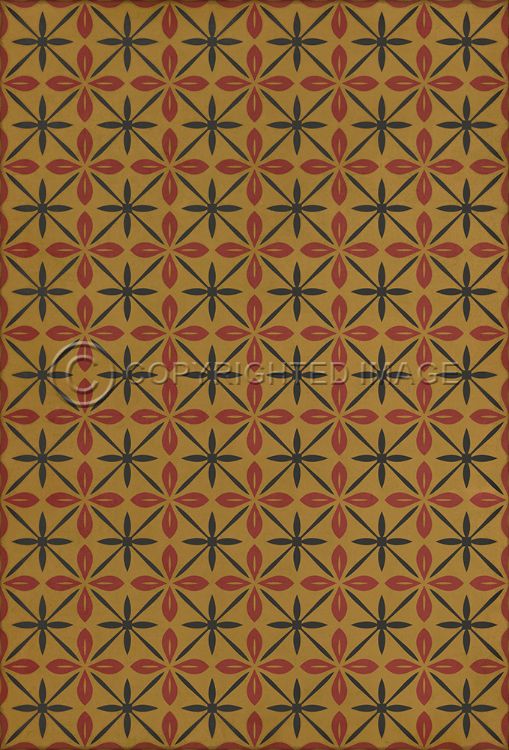 Vintage Vinyl Floorcloth Mats (Pattern 81 the Courtside Shop)