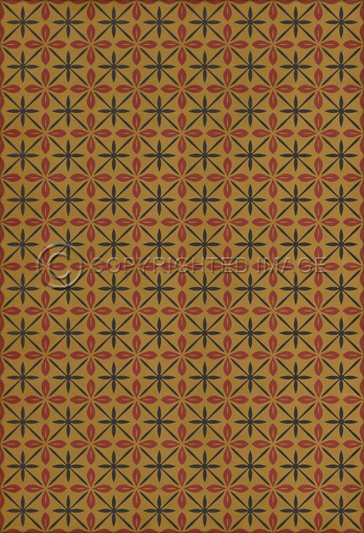 Vintage Vinyl Floorcloth Mats (Pattern 81 the Courtside Shop)