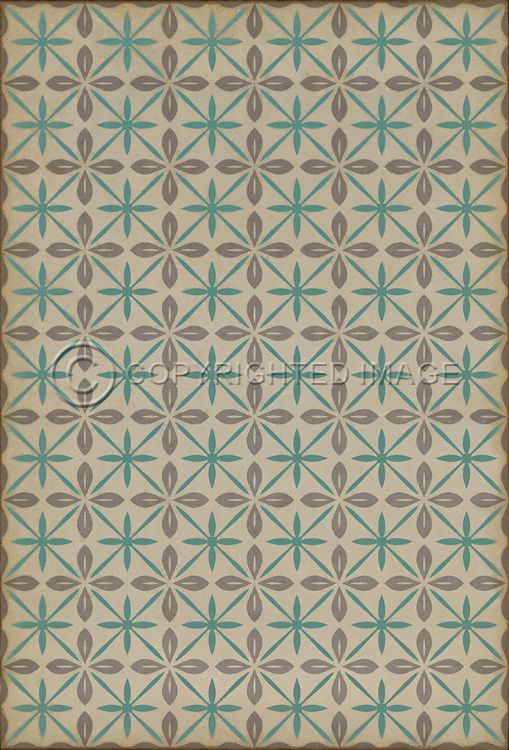 Spicher & Company Vintage Vinyl Floorcloth Mat (Classic Pattern 81 The Soda Fountain)