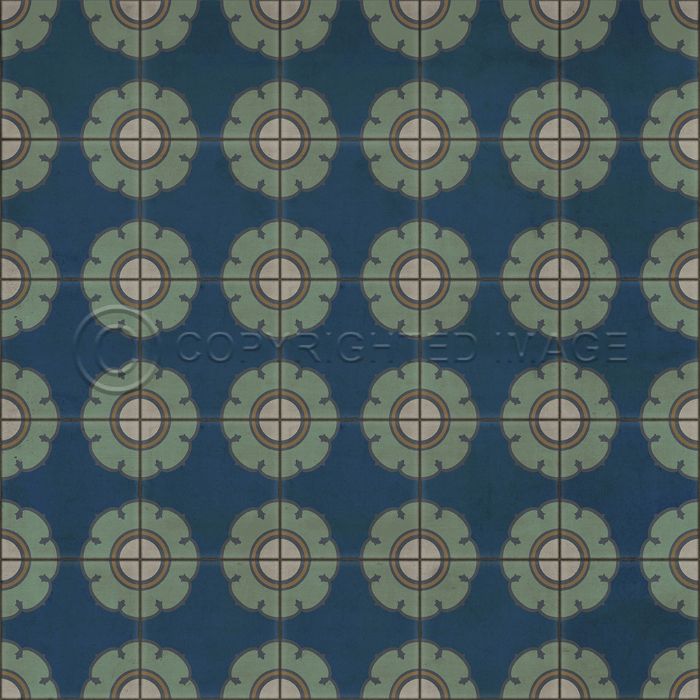 Vintage Vinyl Floorcloth Mats (Pattern 78 Doris Day)