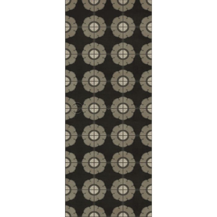 Spicher & Company Vintage Vinyl Floorcloth Mat (Classic Pattern 78 Smoke Gets in Your Eyes)