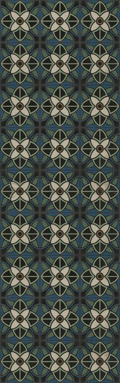 Vintage Vinyl Floorcloth Mats (Pattern 80 Bette Davis)