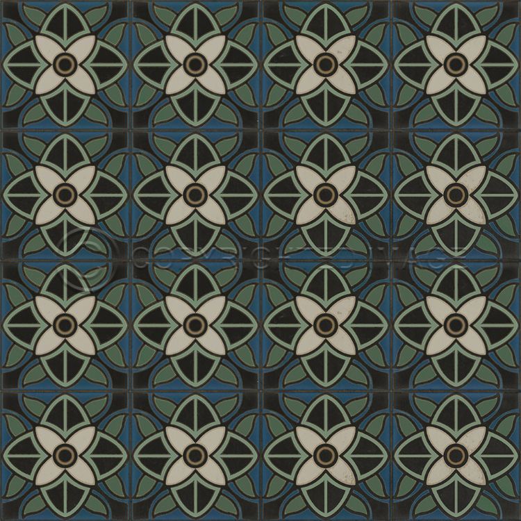 Vintage Vinyl Floorcloth Mats (Pattern 80 Bette Davis)