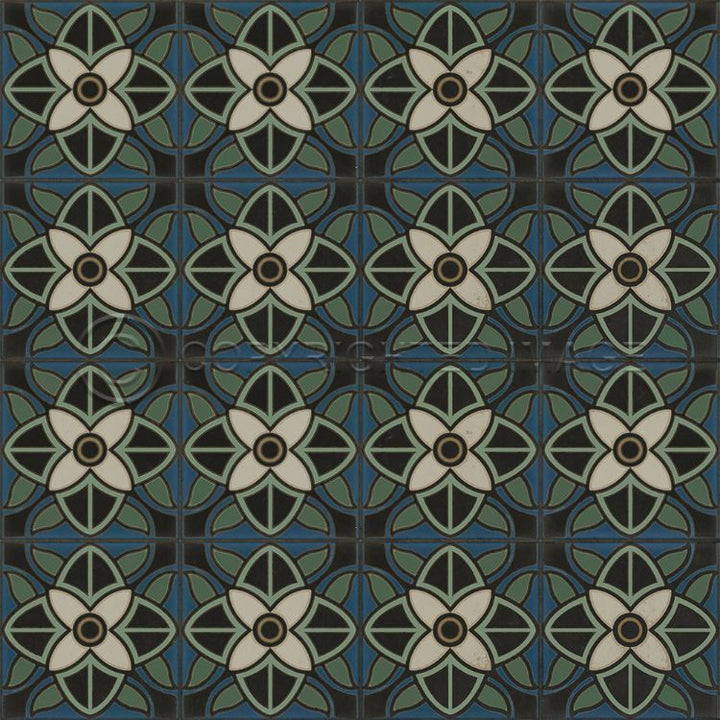 Vintage Vinyl Floorcloth Rug (Pattern 80 Bette Davis)