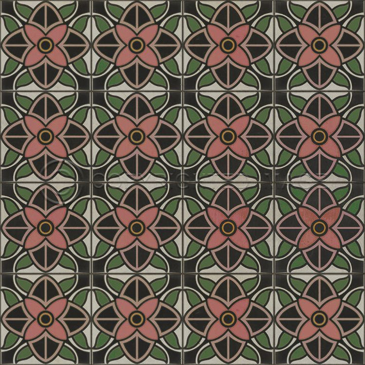Spicher & Company Vintage Vinyl Floorcloth Mat (Classic Pattern 80 Shirley Temple)